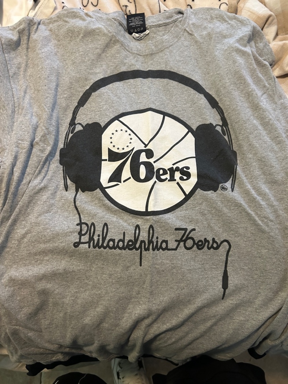 Gray Graphic Headphone Tee